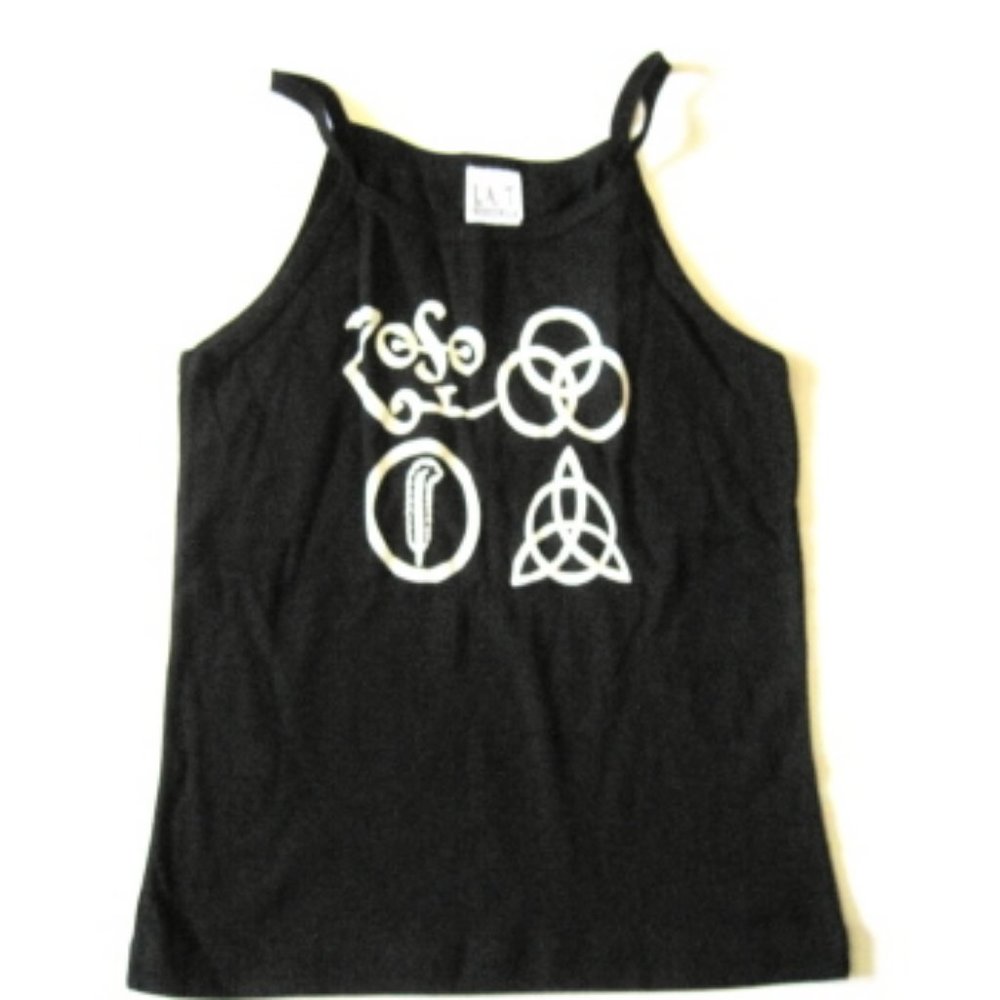 Led Zeppelin Runes Junior Girls Tank Top (M)